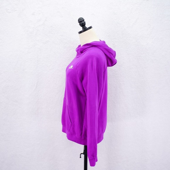 Nike Purple Small‎ Long Sleeved Pockets Cowl Sweater Hooded Cotton Polyester - Picture 2 of 7